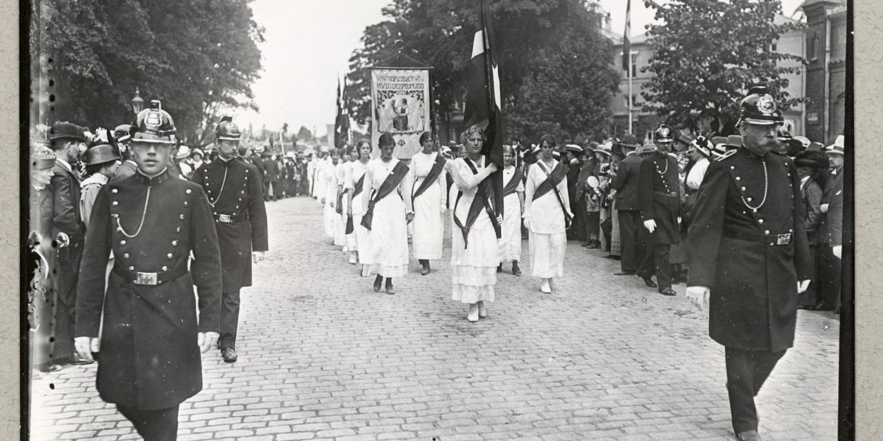 Valgretstoget i Københavns gader. 